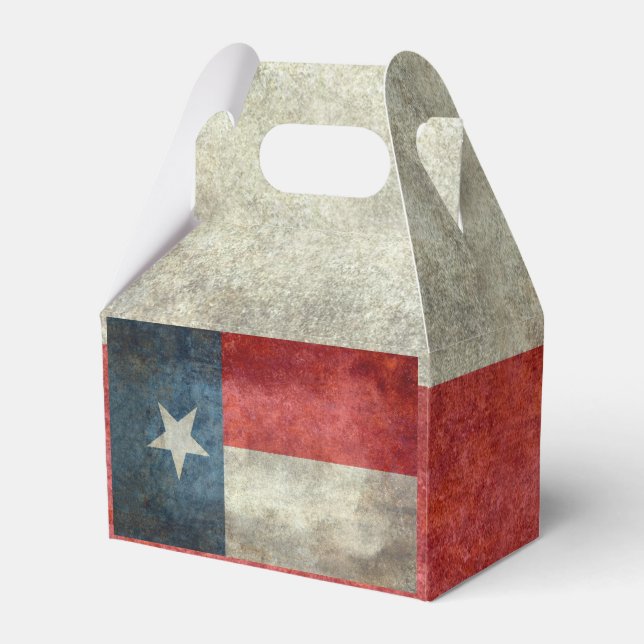 Texas-Staatsflagge Vintage Retrostil-Geschenkboxen Geschenkschachtel (Vorderseite)