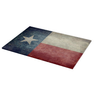 Texas-Staatsflagge Vintages retro Schneidebrett