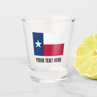 Texas-Staatsflagge Zollbrillen für Trinkgläser
