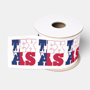 Texas-Staatsflaggen-Typografieentwurf Ripsband