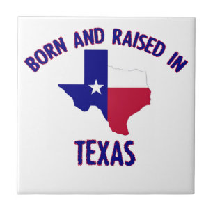 Texas-Staatsflaggen- und -kartenentwürfe Fliese