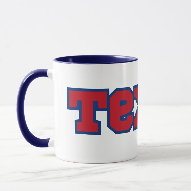 Texas Staatsstolz Custom Two-Tone-Kaffee Tasse (Links)