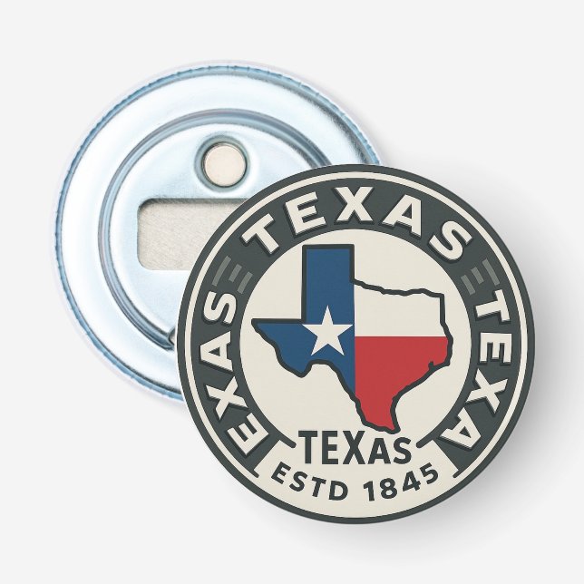 Texas Staatsstolz Flaschenöffner (Vorderseite)