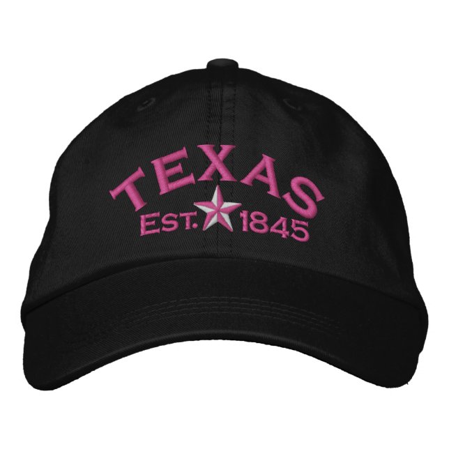 Texas Star Bestickte Kappe (Vorderseite)