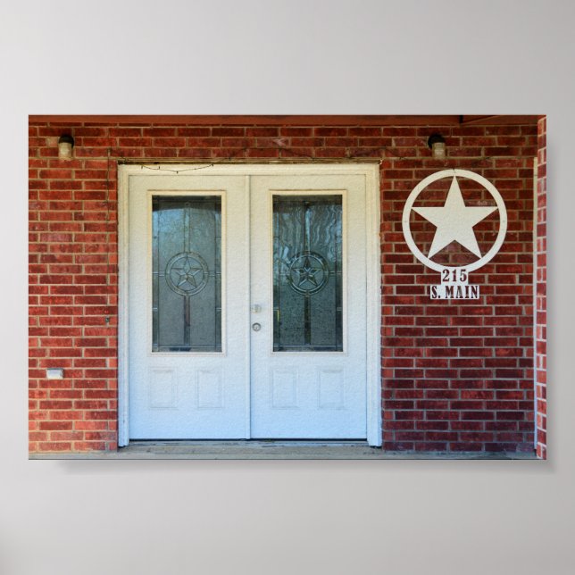 Texas Star Doppeltüren Poster (Vorne)