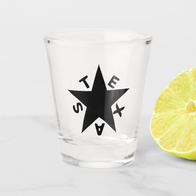 Texas Star Shot Glass Schnapsglas (Vorderseite)