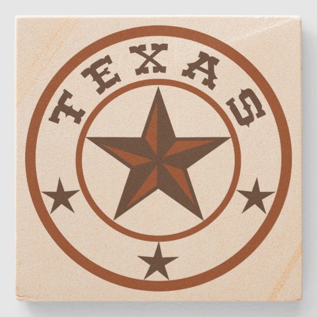 Texas Star Steinuntersetzer (Vorderseite)