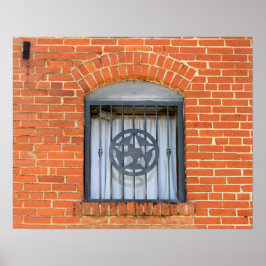 Texas Star Window Poster