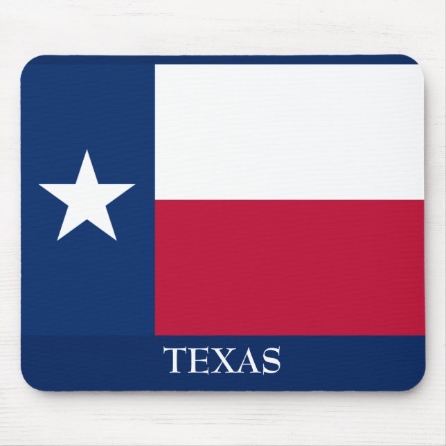 TEXAS-State-Flag-Maus-Pad Text Star anpassen Mousepad (Vorne)