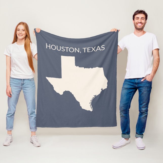 Texas State Map Home Decor  Fleecedecke (Beispiel)