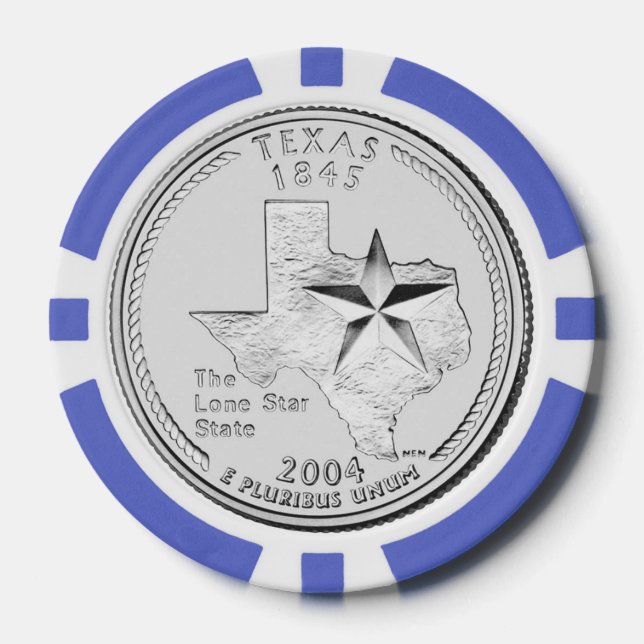 Texas State Quarter Pokerchips (Vorderseite)