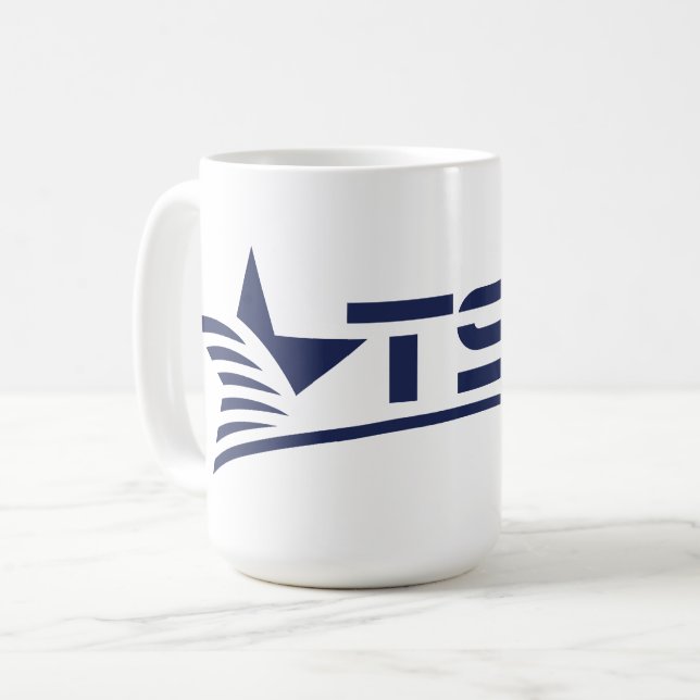 Texas State Technical College-Logo Kaffeetasse (Vorderseite Links)