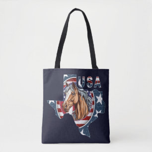 Texas State Umriss USA Pferd Tasche