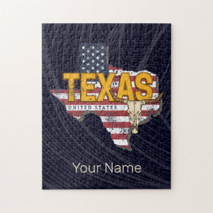 Texas State Vereinigte Staaten Retro-Karte Vintage