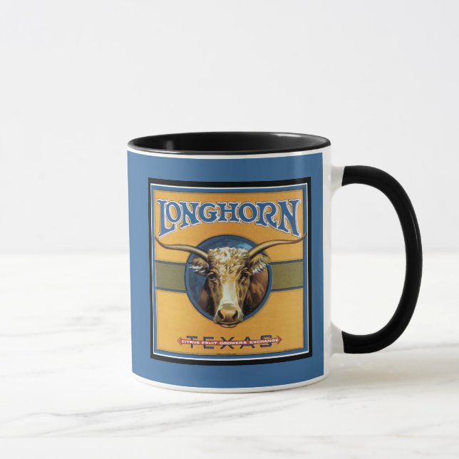 Texas Steer Longhorn Tasse (Rechts)