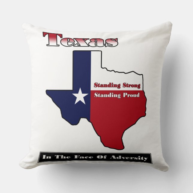 Texas Stehend Strong Kissen (Vorderseite)