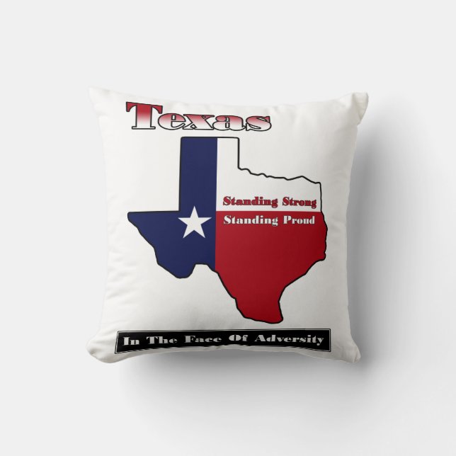 Texas Stehend Strong Kissen (Vorderseite)
