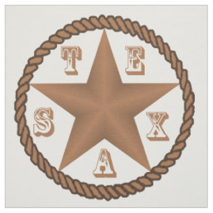 Texas-Stern mit der Seil-Grenze groß IRGENDEINE Stoff