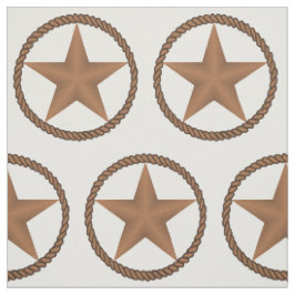 Texas-Stern mit Seil-Grenze IRGENDEINE FARBE Stoff