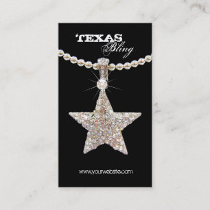 Texas-Stern-Schmuck-Visitenkarte-Mode Visitenkarte
