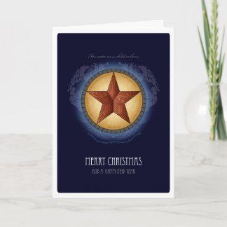 Texas-Stern-Weihnachtskarte Feiertagskarte