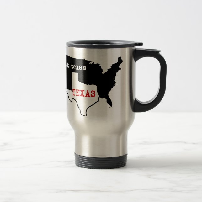Texas-Stolz! Texas/nicht Texas Reisebecher (Rechts)