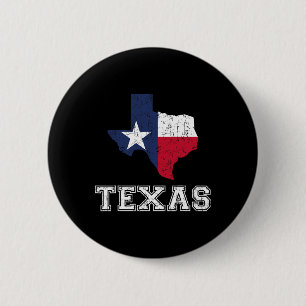 Texas stolzer Texaner Patriot Amerikaner USA-Flagg Button