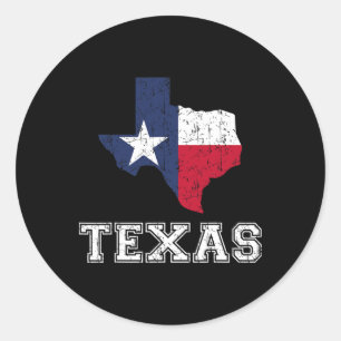 Texas stolzer Texaner Patriot Amerikanisch Usa-Fla Runder Aufkleber