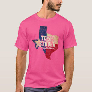 Texas Strong Bete Für Texas-Flaggenkarte T-Shirt