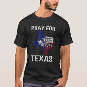 Texas Strong Gebet for Texas Flag Map Vintag T-Shirt