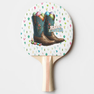 Texas/südwestliche Ostereierstiefel Tischtennis Schläger