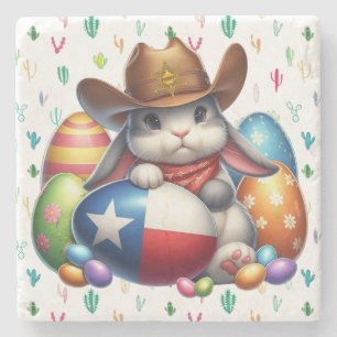 Texas/südwestlicher Osterhasen Steinuntersetzer