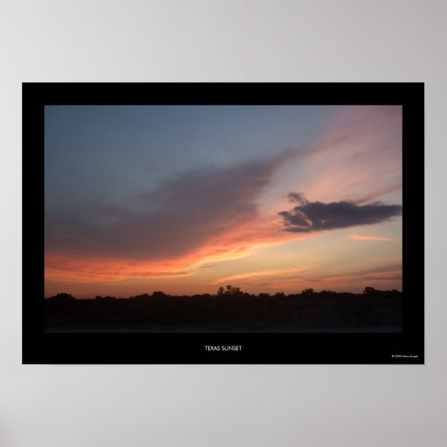 Texas Sunset Poster (Vorne)