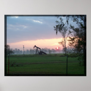 Texas Sunset Print Poster