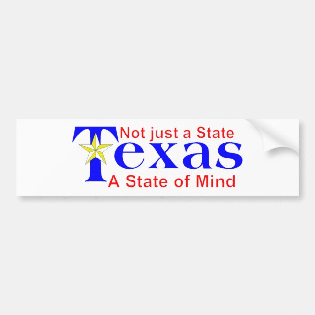 Texas-T - Shirt und -Tassen Autoaufkleber (Vorne)