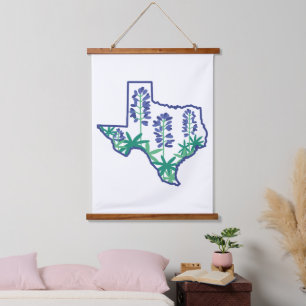 Texas Tapestries, Texas Staat, Texan, Texas Wandteppich Mit Holzrahmen