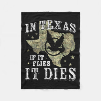Texas Taubenjagd Jahreszeit - Es fliegt stirbt - D Fleecedecke