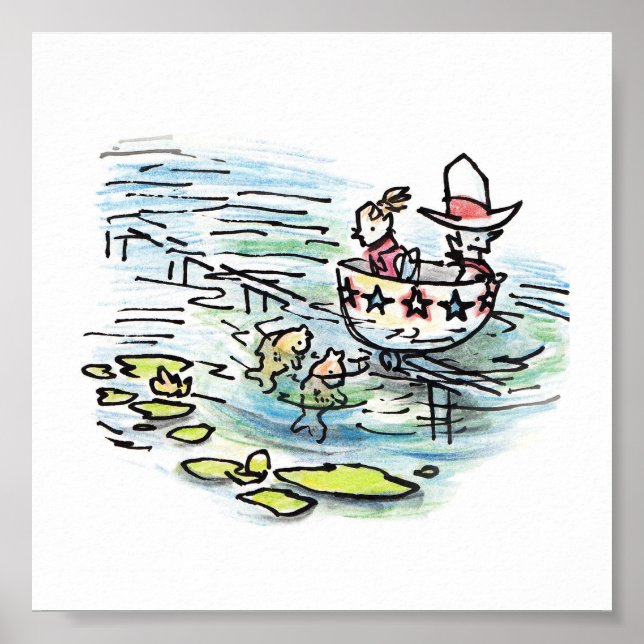 Texas Teacup Ride Print Poster (Vorne)