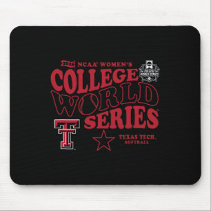 Texas Tech Red Raiders Wcws 2025 Softll Schwarz Mousepad