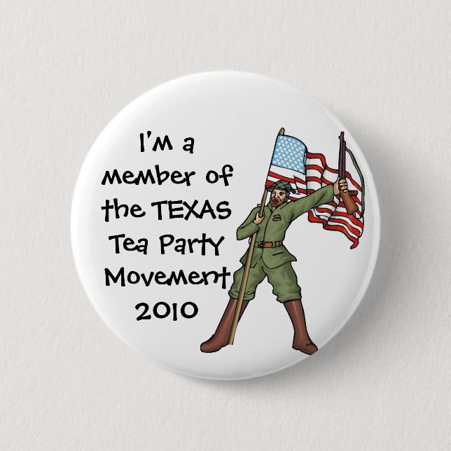 TEXAS-TEE-PARTY-KNOPF BUTTON (Vorderseite)
