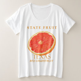 Texas Territory fruits The Grapefruit Große Größe T-Shirt