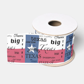Texas-Text Entwurf-mit Texas-Flagge Ripsband