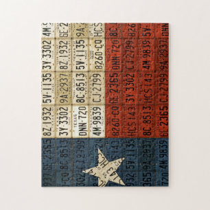 Texas The Lone Star State Flag License Plakat Art