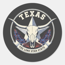 Texas: The Lone Star State Runder Aufkleber