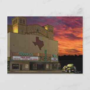 Texas Theater - San Angelo, Texas Postkarte