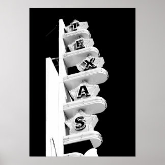 Texas Theater-Zeichen - Poster