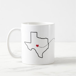 Texas to Arkansas - Heart2Heart Kaffeetasse