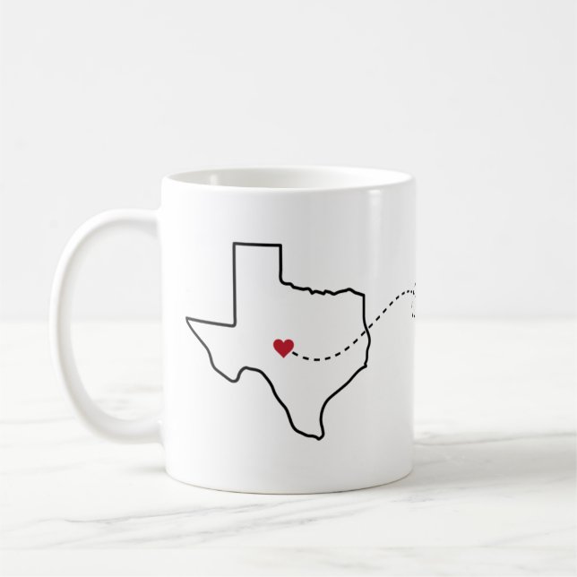 Texas to Colorado - Heart2Heart Kaffeetasse (Links)