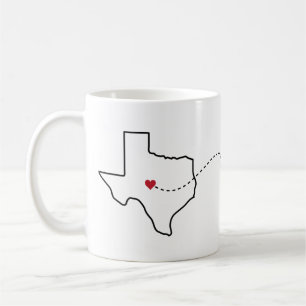 Texas to Ohio - Heart2Heart Kaffeetasse