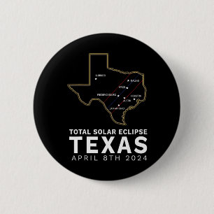 Texas Total Solar Eclipse 2024 Weg der Totalität Button